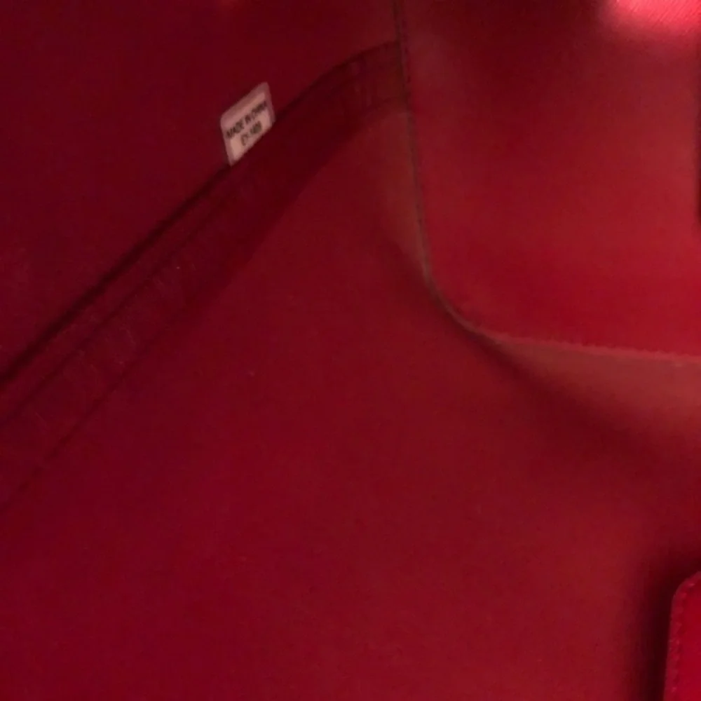 Michael kors red saffiano leather tote bag